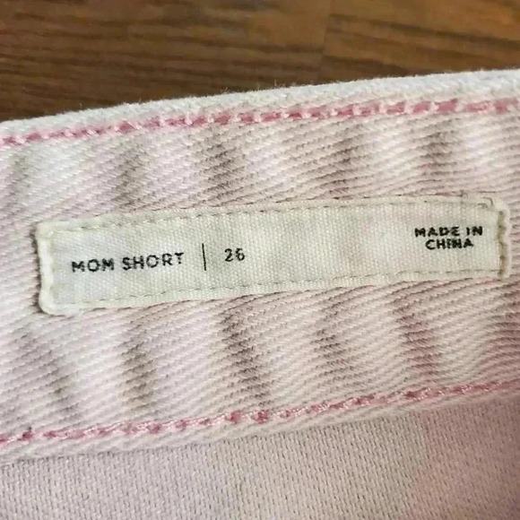 Pacsun Pale Pink High Rise Mom Shorts - 26 - Picture 8 of 9